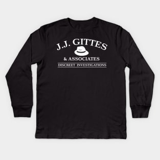 J. J. Gittes Discreet Investigations Kids Long Sleeve T-Shirt
